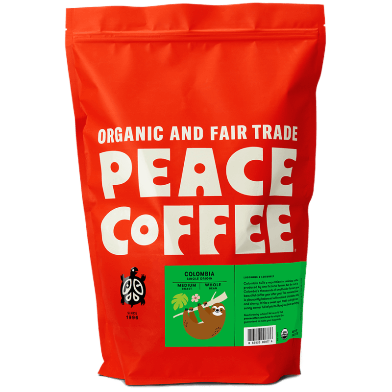 5 lb bag of organic Colombian coffee beans