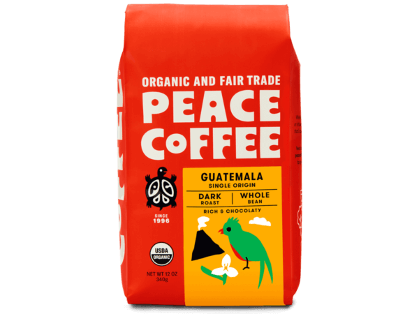 guatemala dark roast organic coffee bag