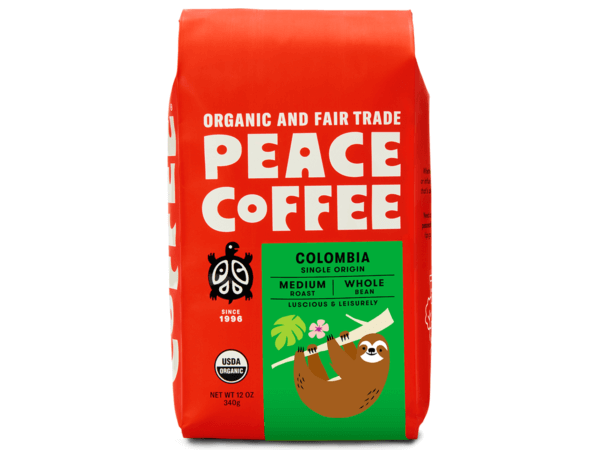 12 oz bag of organic Colombian coffee beans