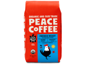 bag of organic french roast coffee